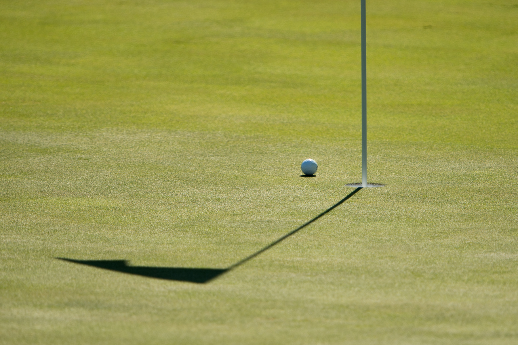 golf ball on green